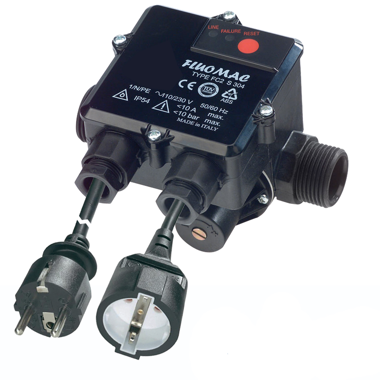 Durchflusswächter FLUOMAC®  Automatic-Controller verkabelt