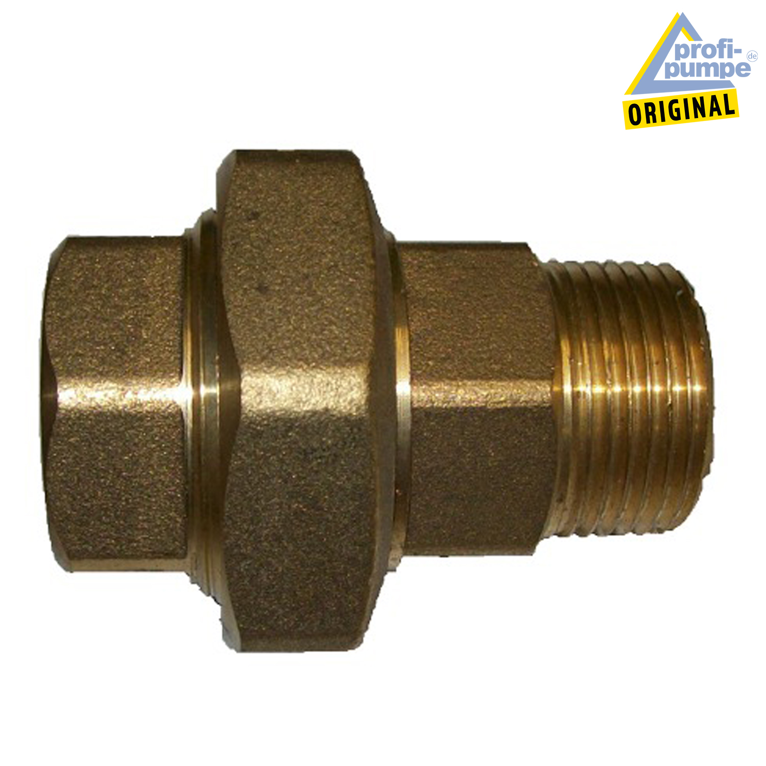 Verschraubung Messing 1" Zoll IG auf 1" Zoll AG